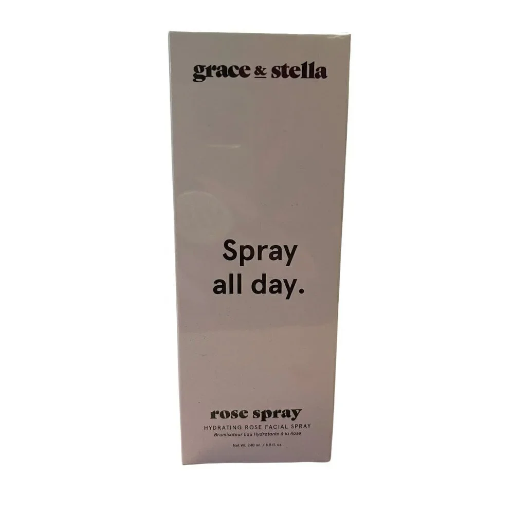 Grace & Stella BNIB Sealed Spray All Day Rose Water Facial Spray Mist 240ml